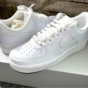 Nike Mens Air Force 1 Low Sneaker, White/White Sneaker CW2288 Size 8 Men New